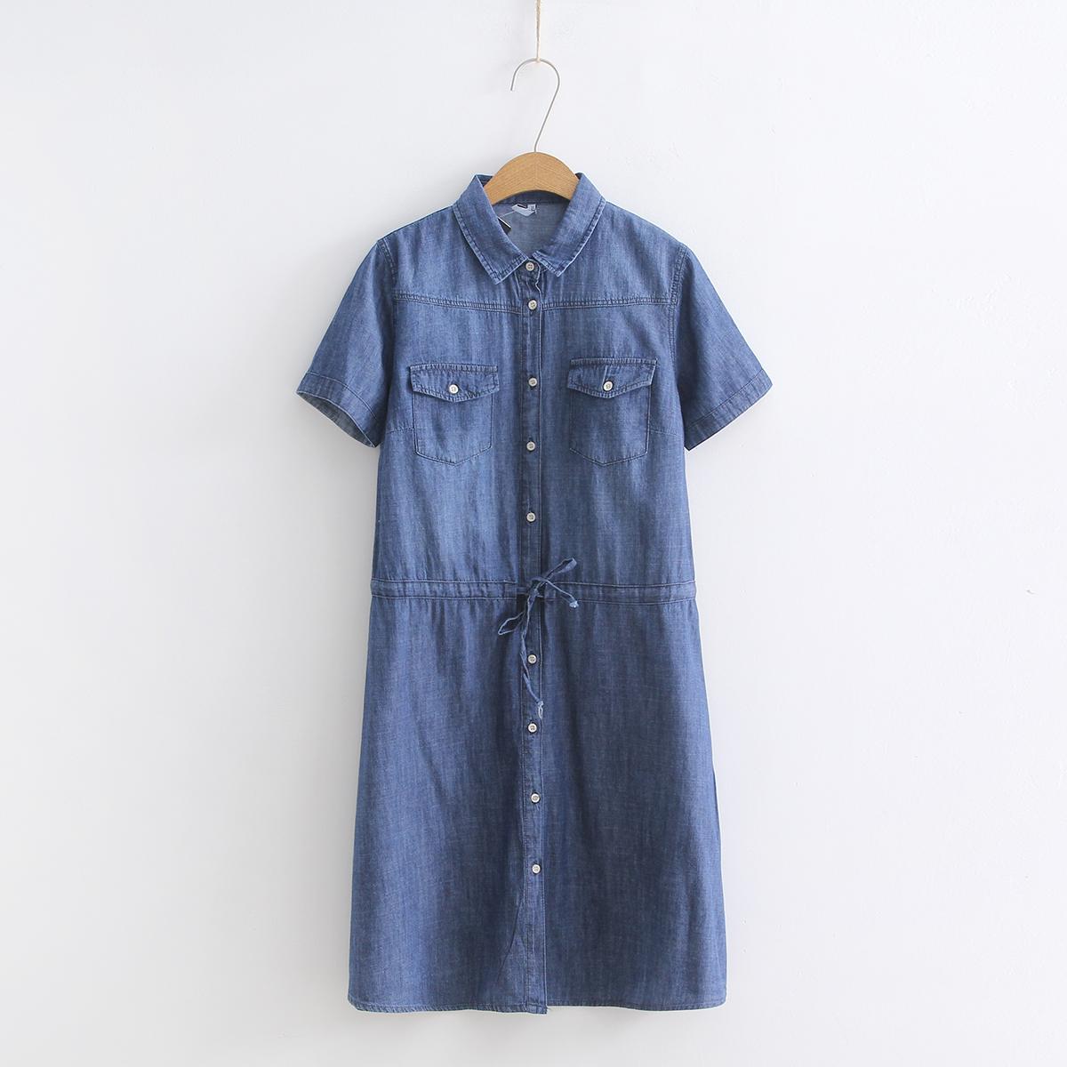 women's jean shirt dress