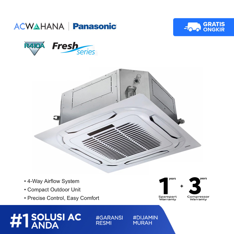 Panasonic AC Cassette Ceiling Non Inverter Fresh Series 2 PK 18PUB1H5