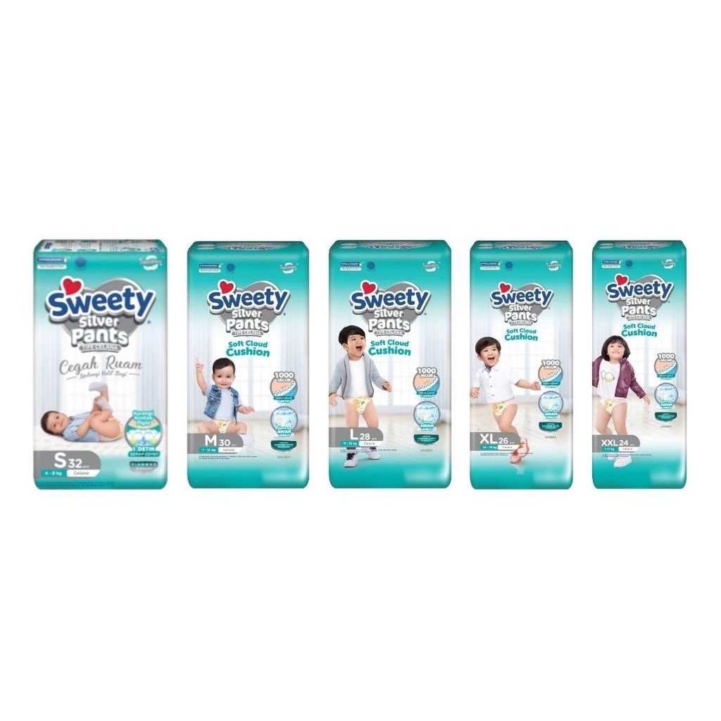 Sweety Silver Pants XL 26/ XXL 24 Lazada Indonesia