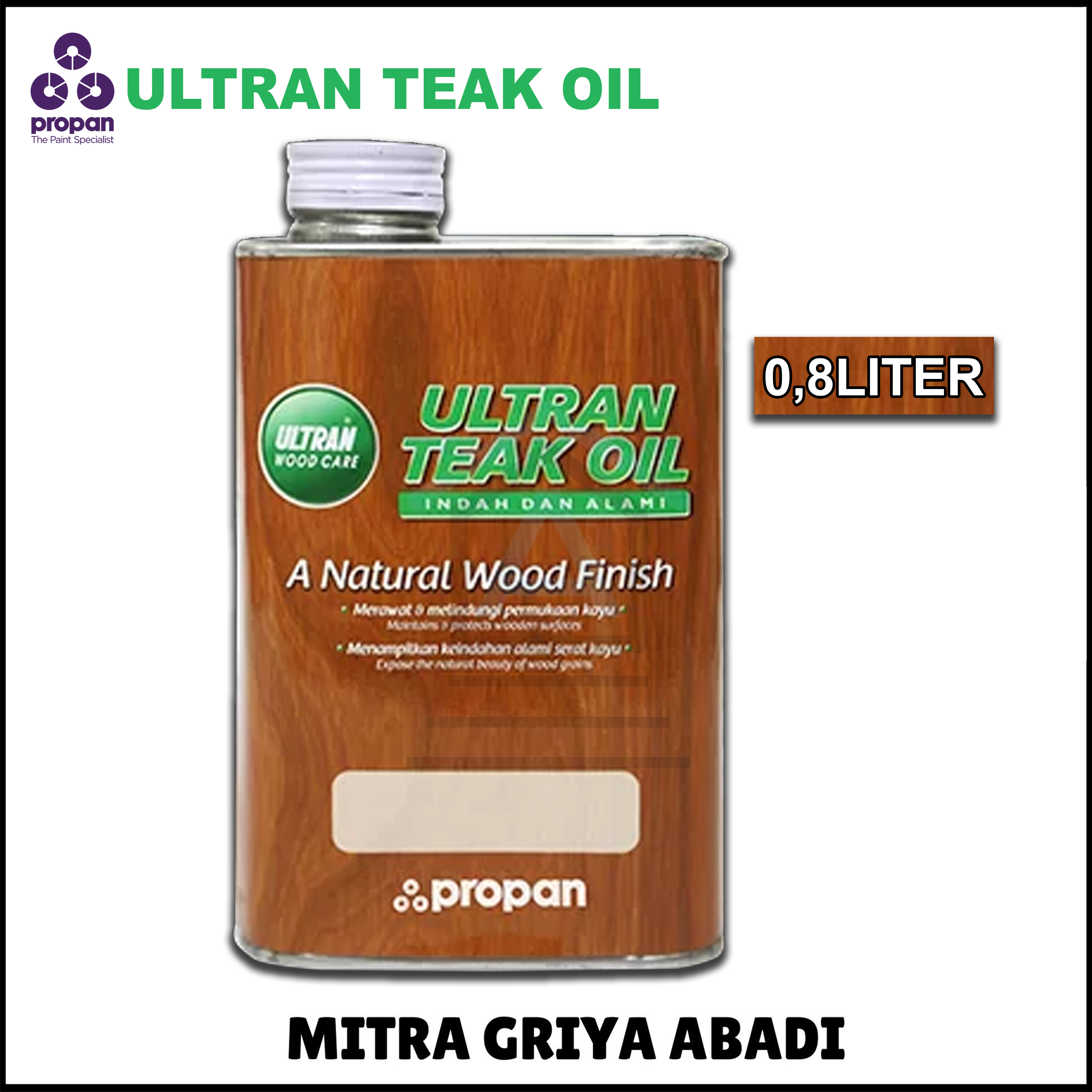 Cat Kayu Propan Ultran Teak Oil Uto555 0,8Liter Lazada Indonesia