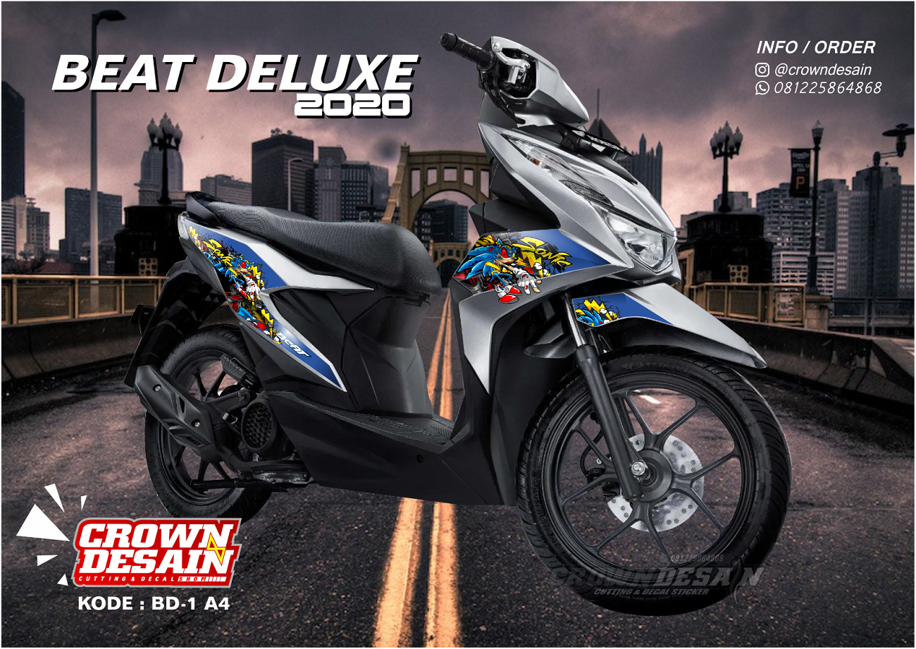 420DESAIN Sticker Striping Honda Beat Deluxe 2020 Aksesoris Stiker Motor Beat 2020 Lazada Indonesia