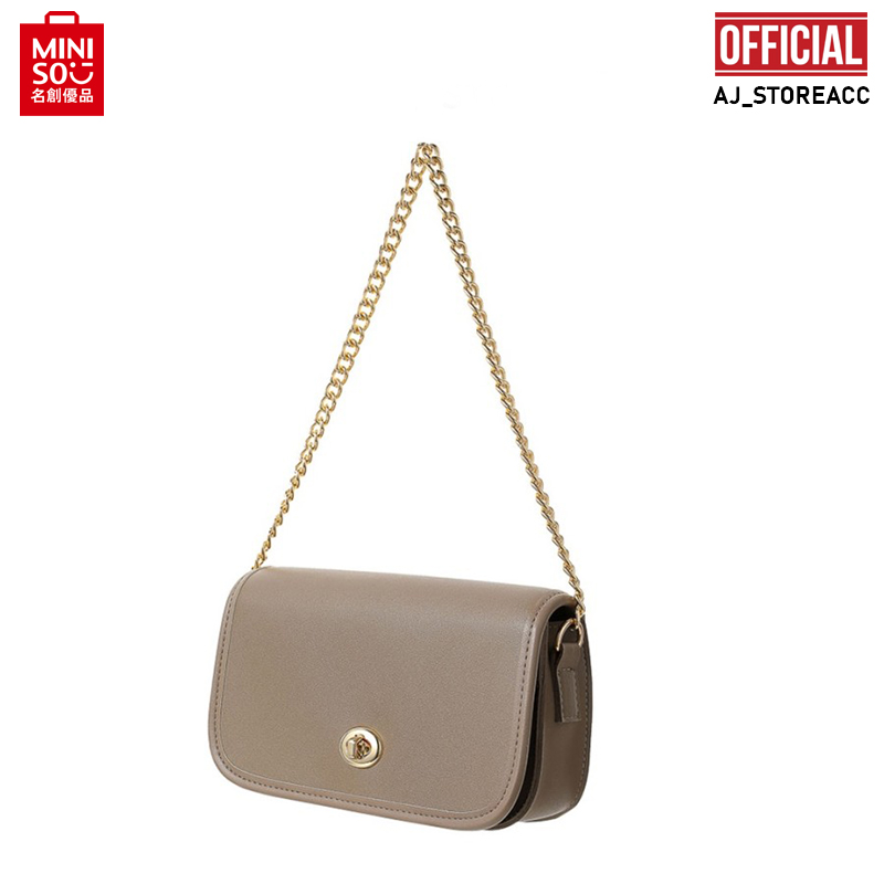 Miniso rectangular shoulder bag with twist lock Lazada Indonesia