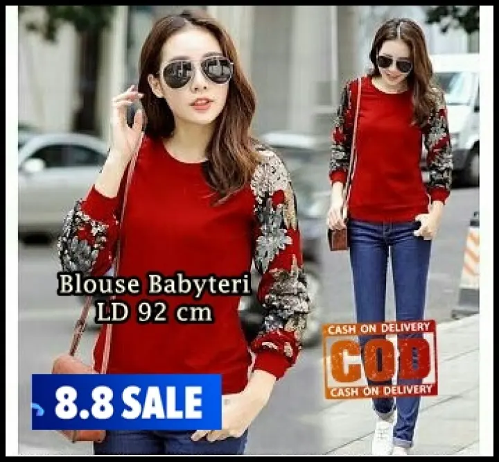 Flash Sale Termurah Baju Blouse Kerja Wanita Ld 92 Babyteri Baju Atasan Wanita Blus Terbaru 2020 Baju Kerja Wanita Polos Lazada Indonesia