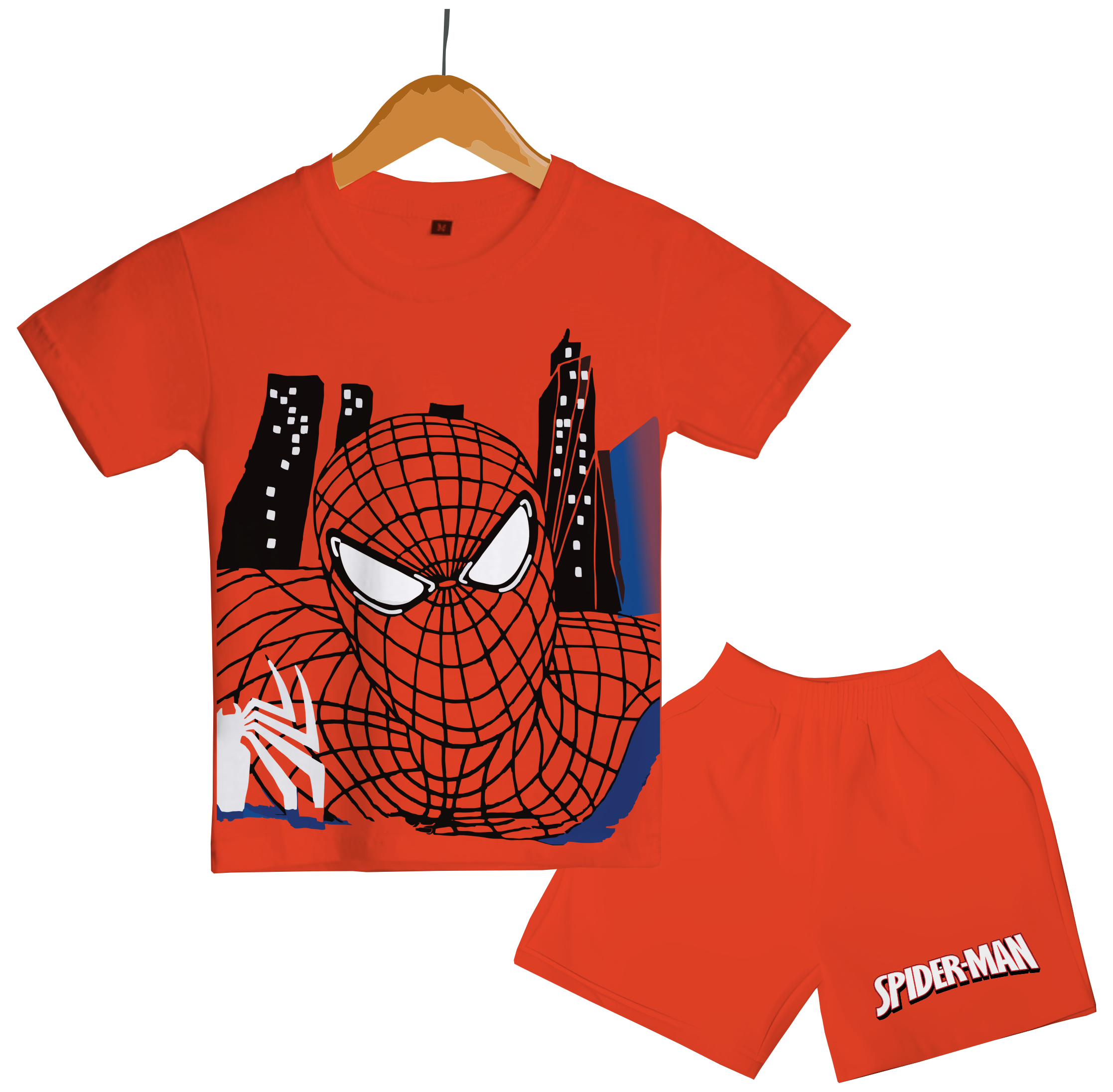 Chello Setelan anak Gambar Head Spider Usia Anak 1 sampai 10 tahun Baju ...