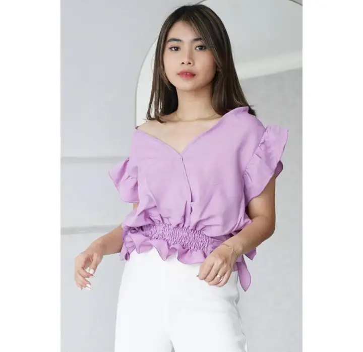 baju ruffle top