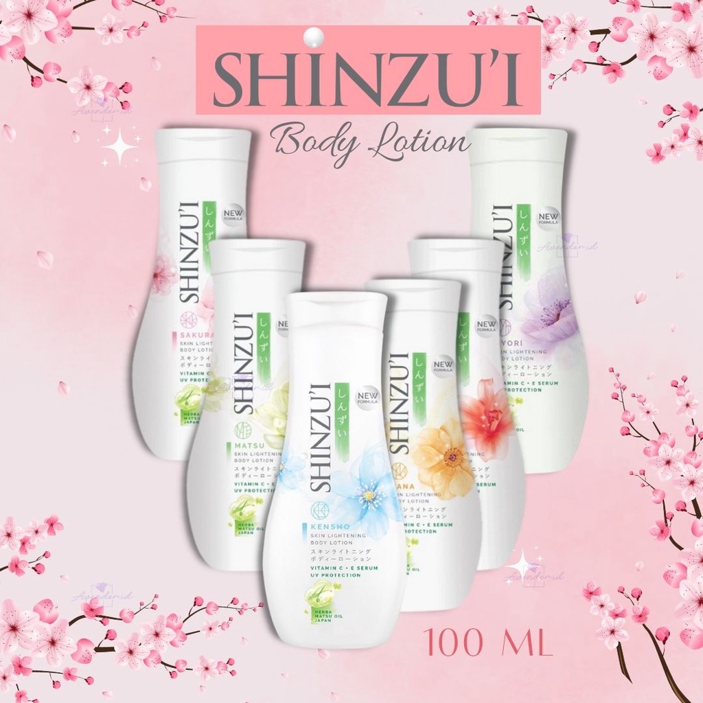 SHINZUI BODY LOTION UV PROTECTION 100ML | PELEMBAB TUBUH | PENCERAH KULIT | LOTION SHINZUI