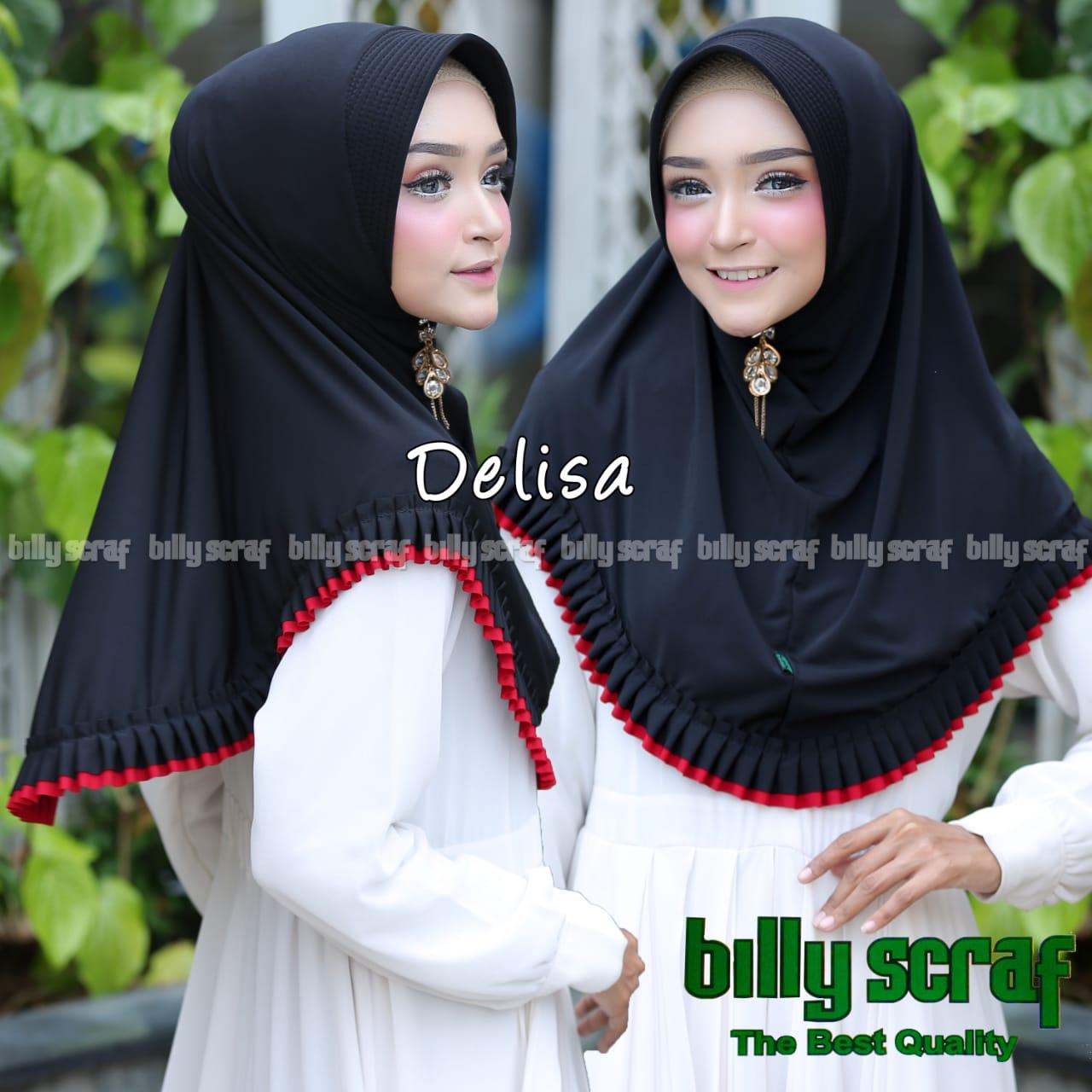 badgeHijab/Jilbab Instan Model Bergo terbaru termurah dan Terlaris / Kerudung Wanita Jersey DELISA / DNK Jaya