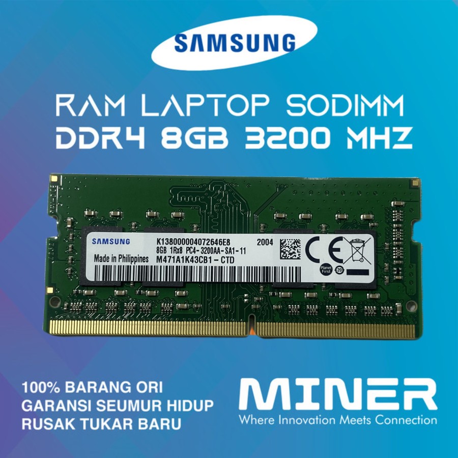 Samsung Laptop With 3200mhz Ram 8gb Pc25600 3200mhz Ram 8gb Ddr4