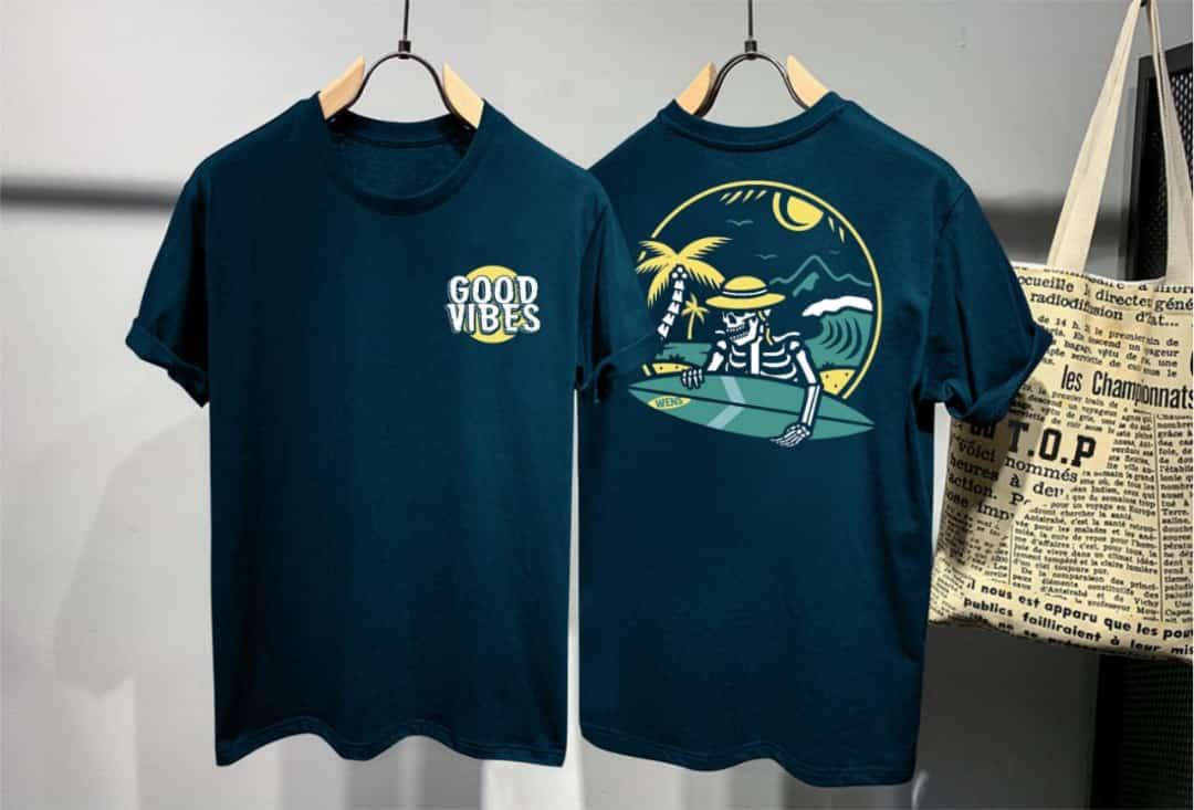 ByRey TP GOOD VIBES HIJAU GROSIR ATASAN / TSHIRT / BAJU / KAOS DISTRO BANDUNG PRIA / COWOK 100% COMBED 30S