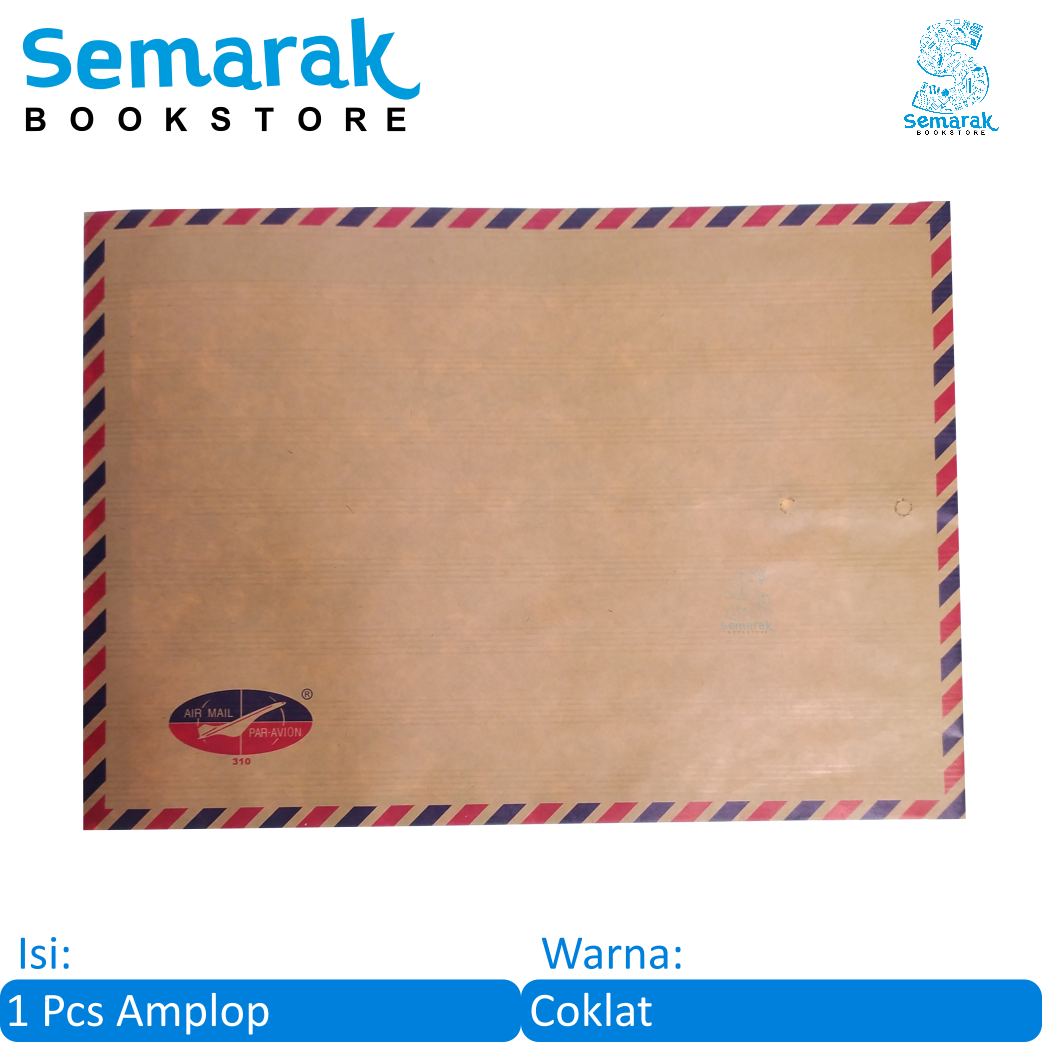 Amplop Coklat Airmail Folio X Cm Lazada Indonesia