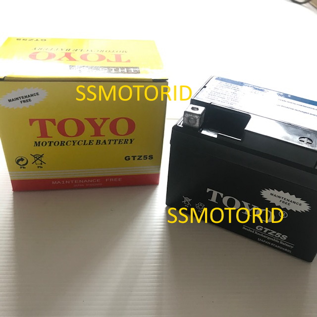 Aki Motor Accu Battery Baterai Kawasaki ZX-130 / Athlete 125