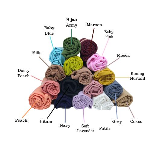 YGS - Hijab Polos Pashmina Diamond Crepe / Sabyan Ukuran 175cm x 75cm / Jilbab Premium / Kerudung / Scarf Wanita / Busana Muslim / Aksesoris Hijab