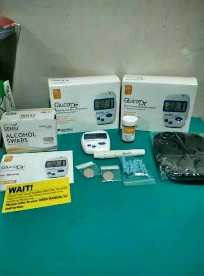 Alat cek gula darah gluco dr 25 test strip lengkap TERLARIS