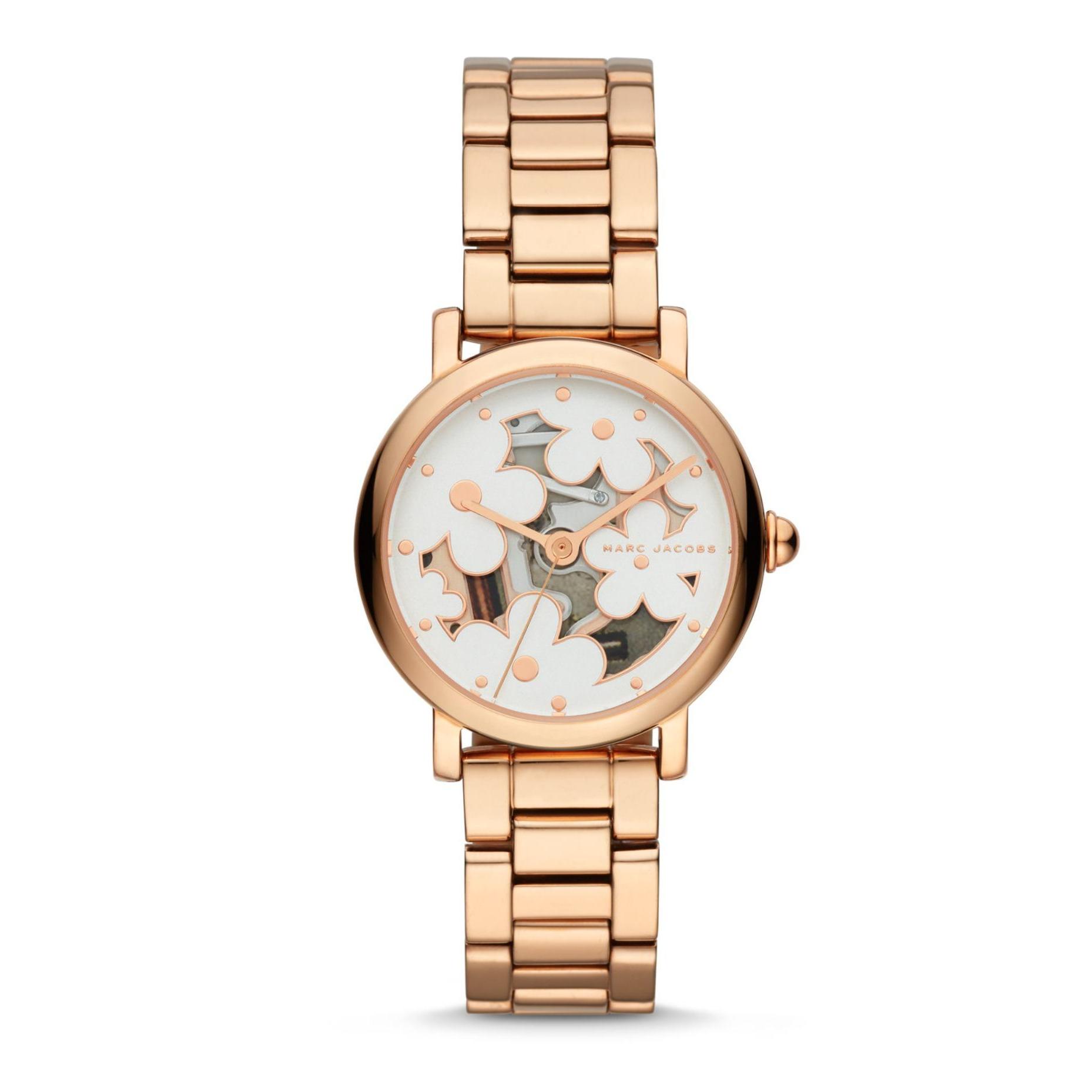 Marc By Marc Jacob Daisy - Rose Gold Dial 28mm - Polished Rose Gold IP Strap - Jam Tangan Analog Wanita - MJ3598 - Original dan Garansi Watch Care