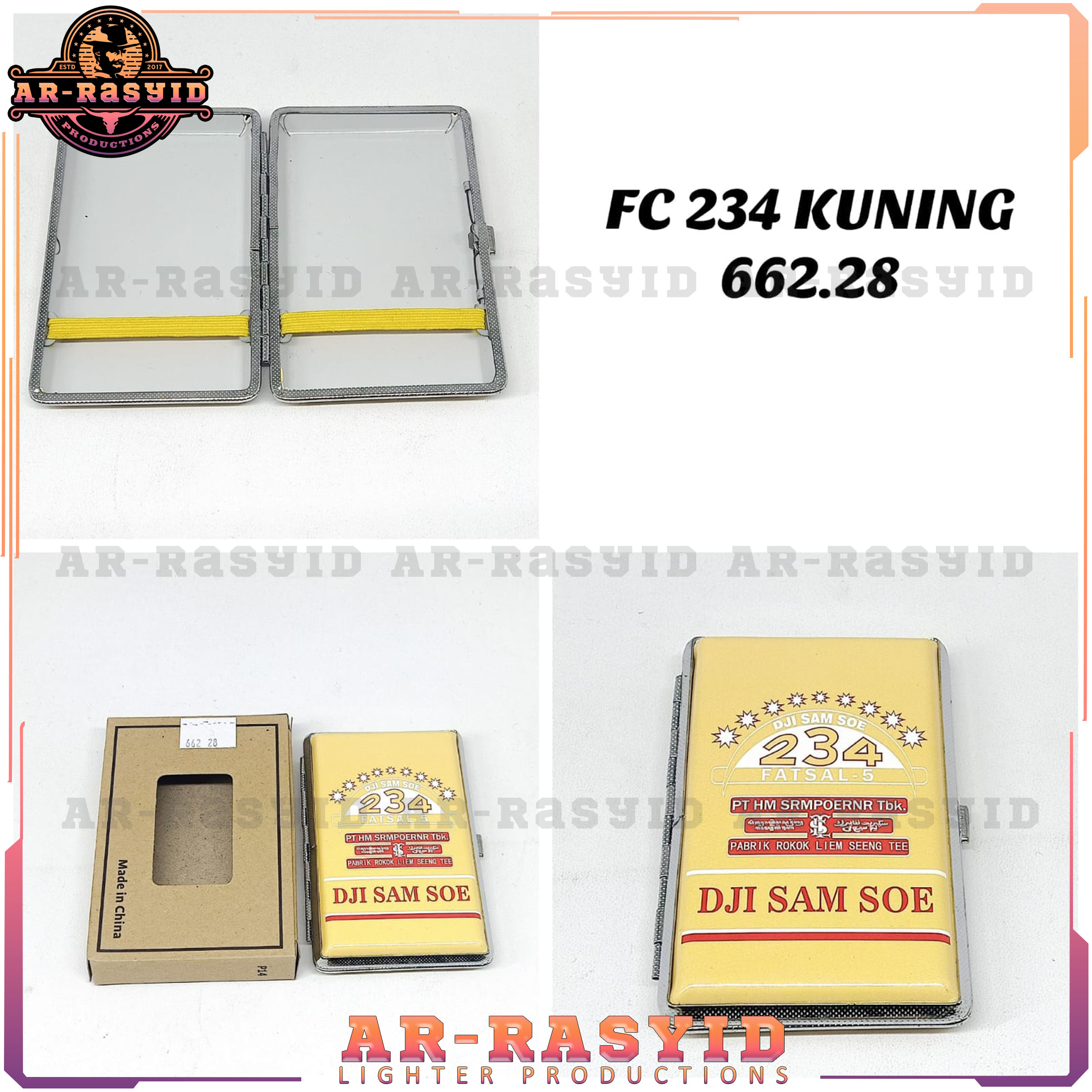 Tempat Kotak Rokok Kaleng Motif Dji Sam Soe Kuning Lazada Indonesia