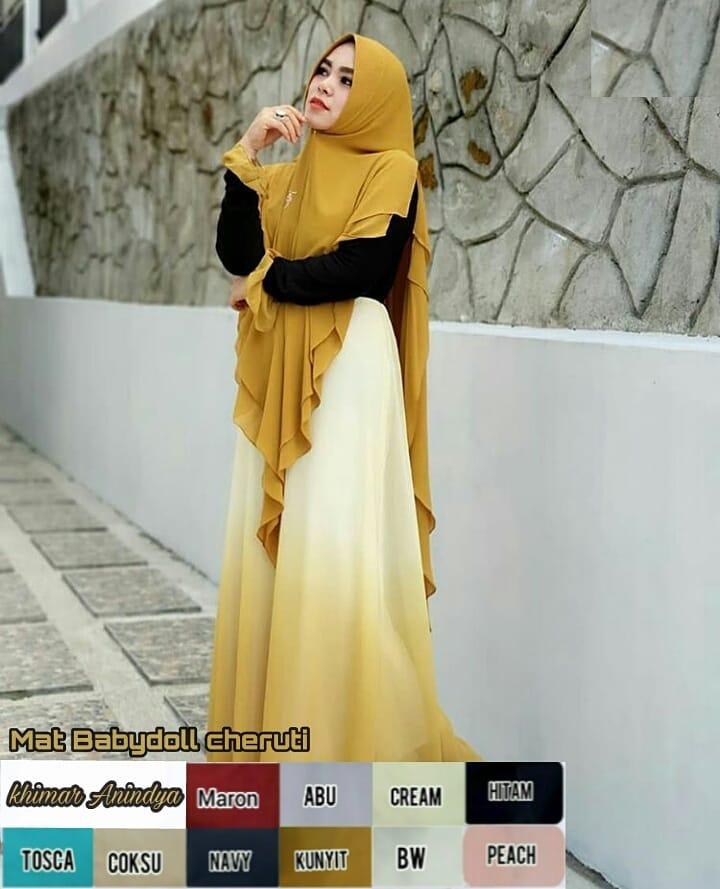TF PROMO Bisa Bayar di Tempat Jilbab Murah Khimar Anindya Hijab Instan Mewah Kerudung Instan Khimar Instan