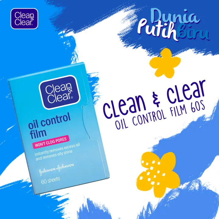 Clean Clear Oil Control Film 60 Sheets Kertas Minyak Untuk Muka Lazada Indonesia