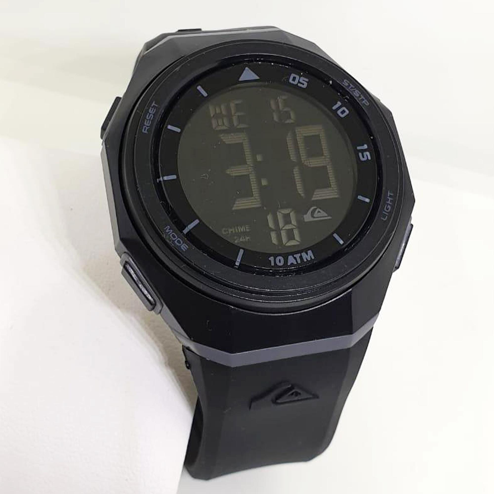 Quiksilver Jam Tangan Digital - Jam Tangan Pria Wanita - Round Digital Rubber Strap - B182702