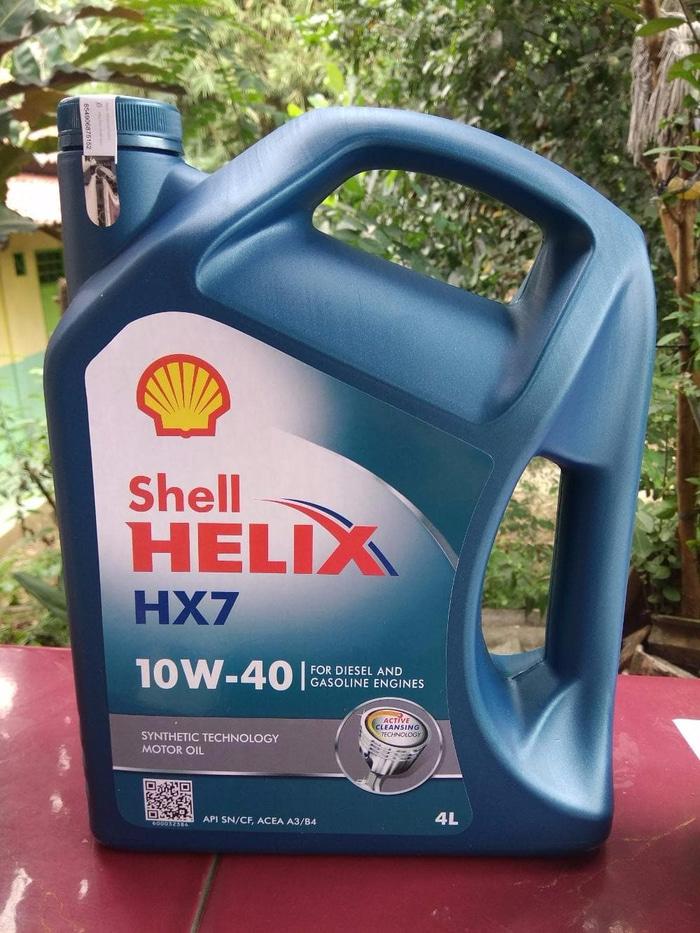 PROMO OLI MOBIL SHELL HELIX HX7 SAE 10W 40 GALON 4L