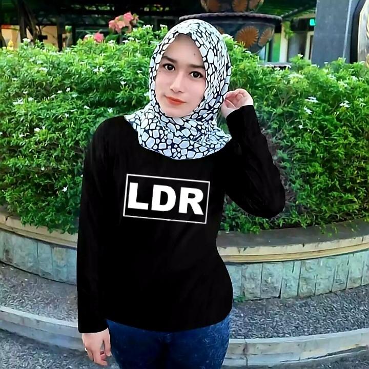 TERBARU!!! VIN9 FASHION T-SHIRT/KAOS WANITA TANGAN PANJANG LDR /KAOS BAJU CEWEK MURAH/ATASAN ABG/KAOS OBLONG DISTRO/TUMBLR TEE