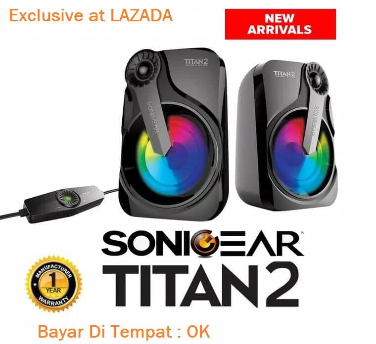 Sonicgear Titan 2. Speaker System With Huge Bass and 7 Color Lighting