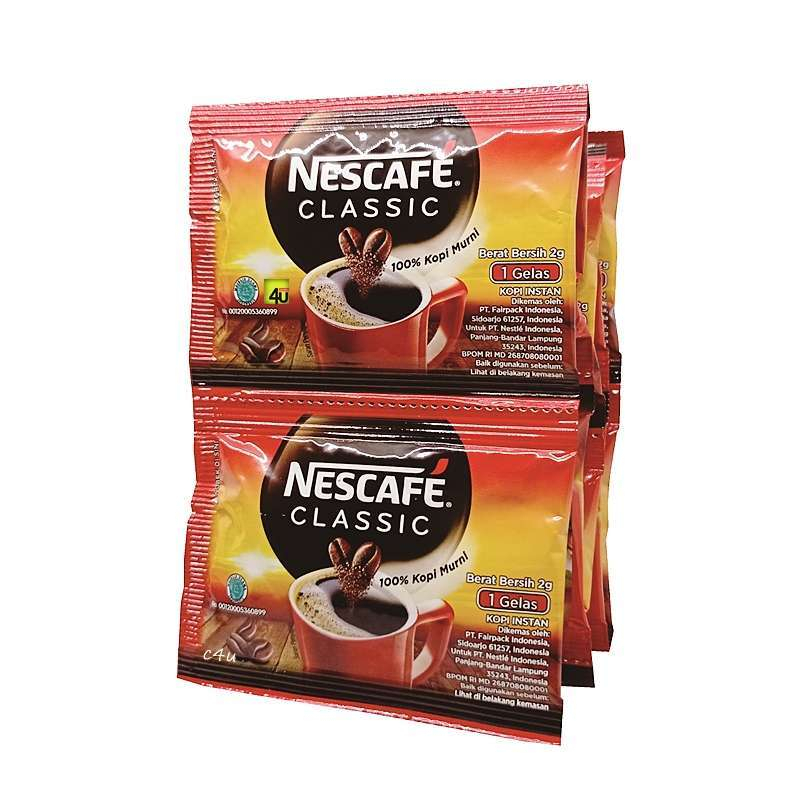 Nescafe Classic 10 sachet 2g. Tanpa gula. | Lazada Indonesia