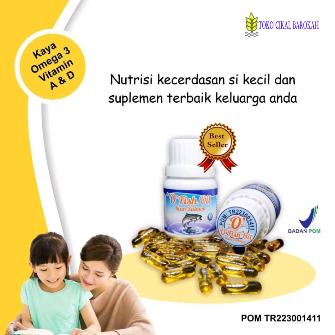 O Fish Oil Minyak Ikan Salmon Penambah Nafsu Makan Lazada Indonesia