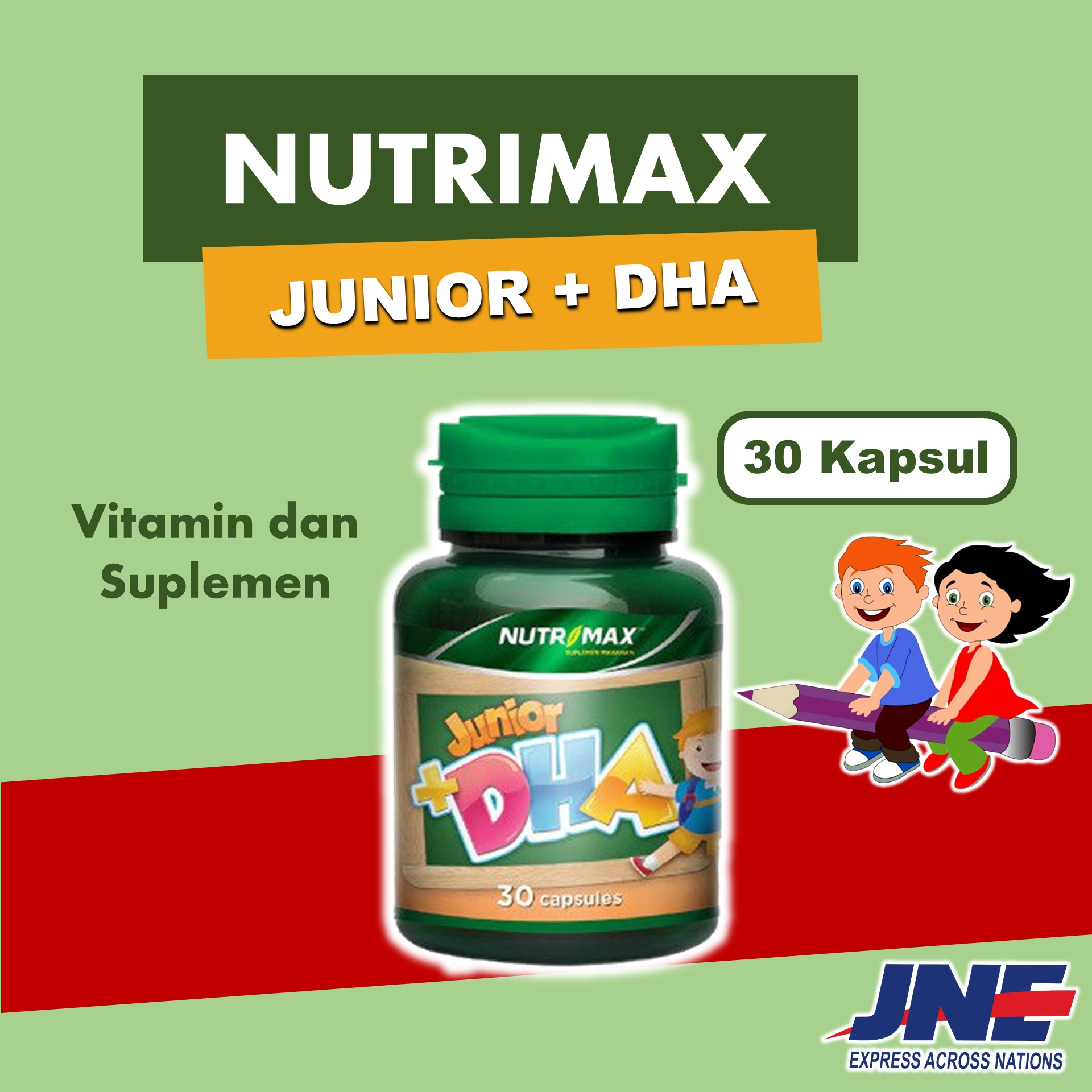 Nutrimax Junior +DHA meningkatkan kecerdasan Mengandung Choline | Lazada  Indonesia