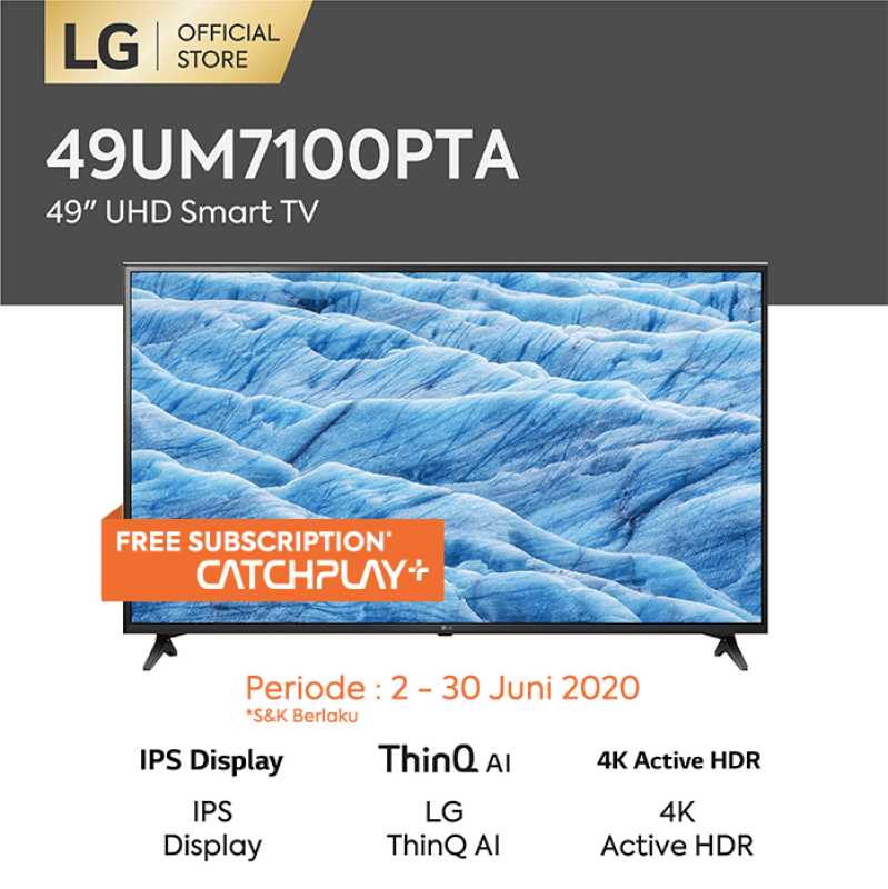 LG 4K UHD TV 49 - 49UM7100PTA