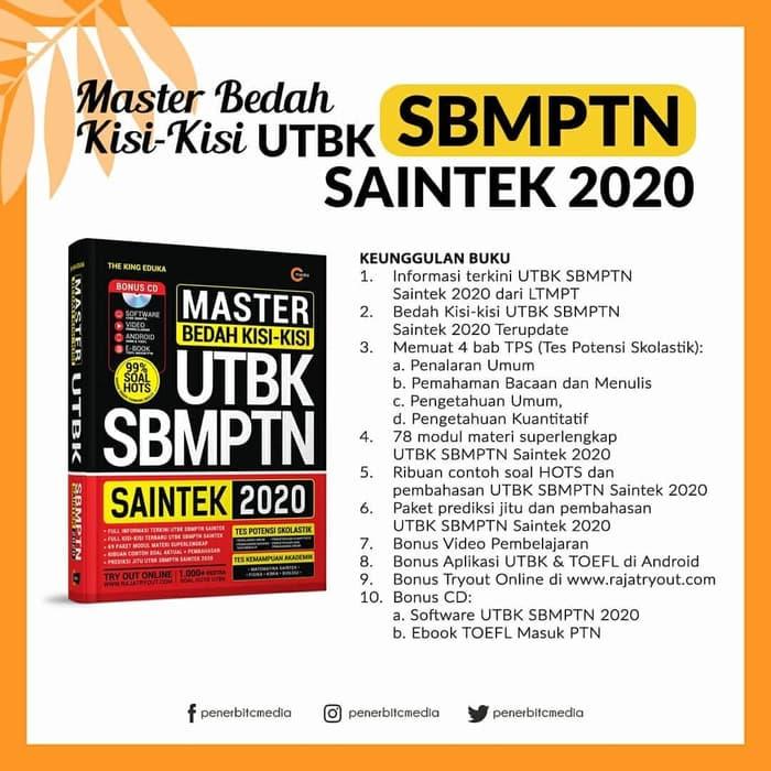 Ready Buku Master Bedah Kisi Kisi Utbk Sbmptn Saintek 2020 Cmedia Limited Lazada Indonesia