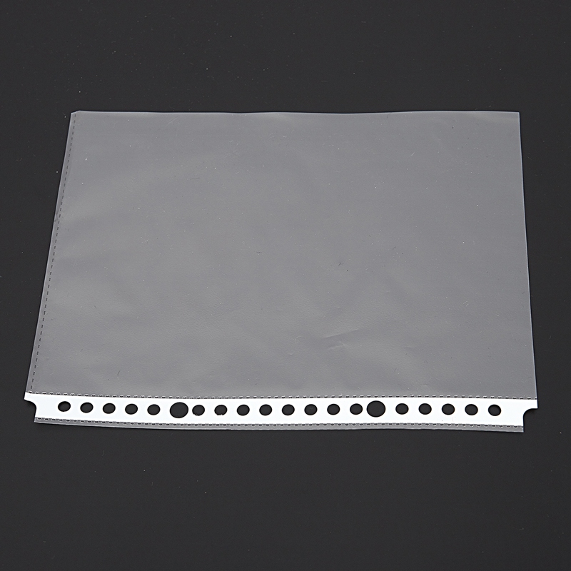 Pack of 200 A5 Clear Punched Pockets - Plastic Poly Folders
