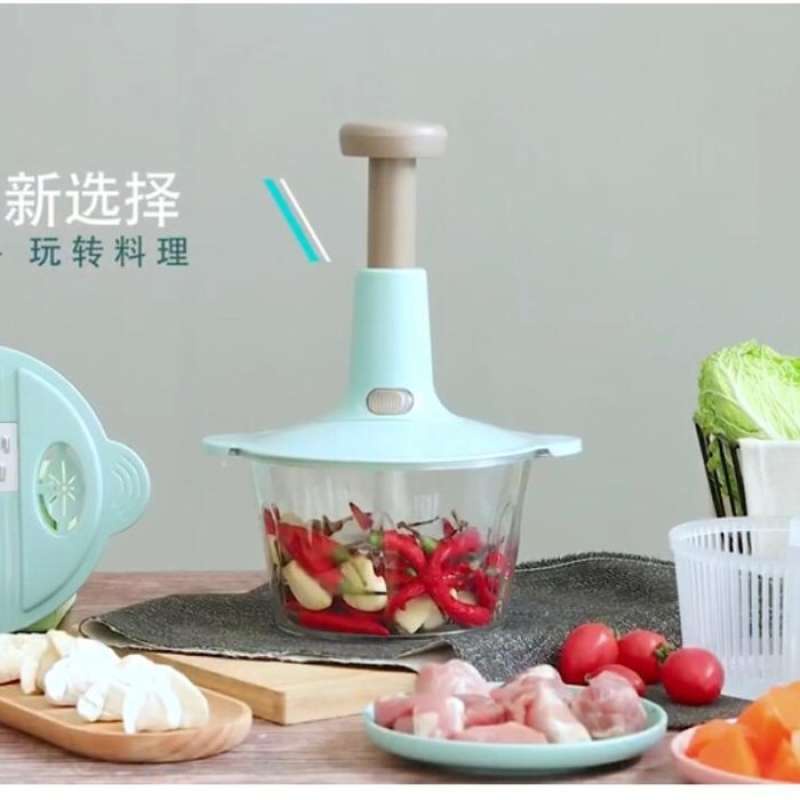 Multi Funtion Hand Pushing Cooker Chopper Manual Tekan Chop Chopper Blender  Manual