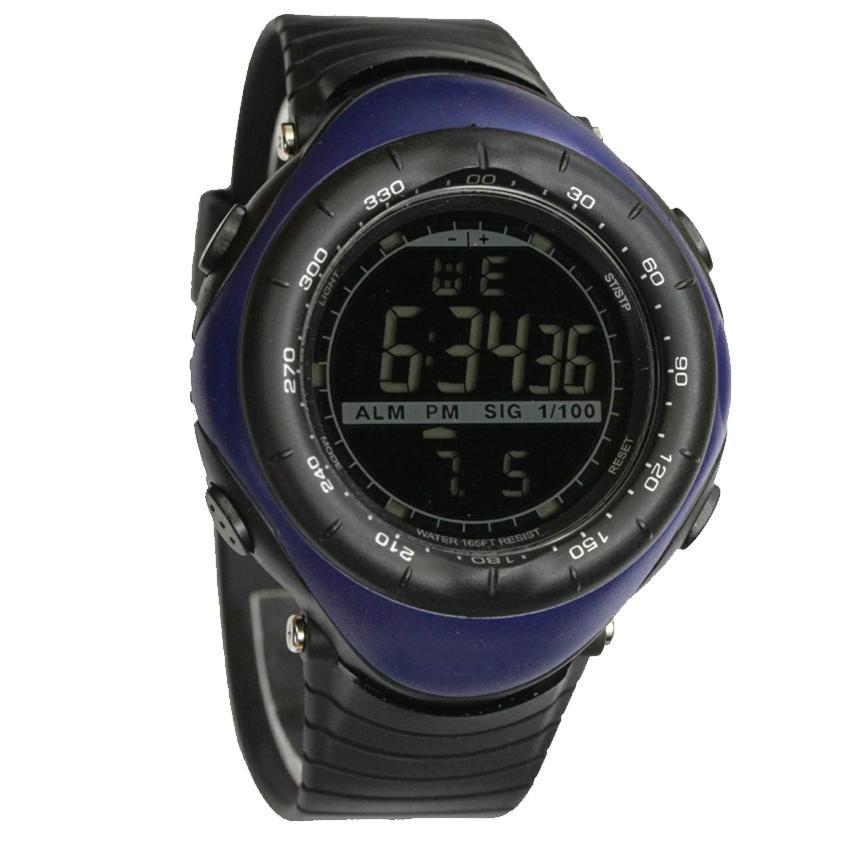 Jam Tangan Digital Watch Sport Vector Arloji Pria wanita - Black Series