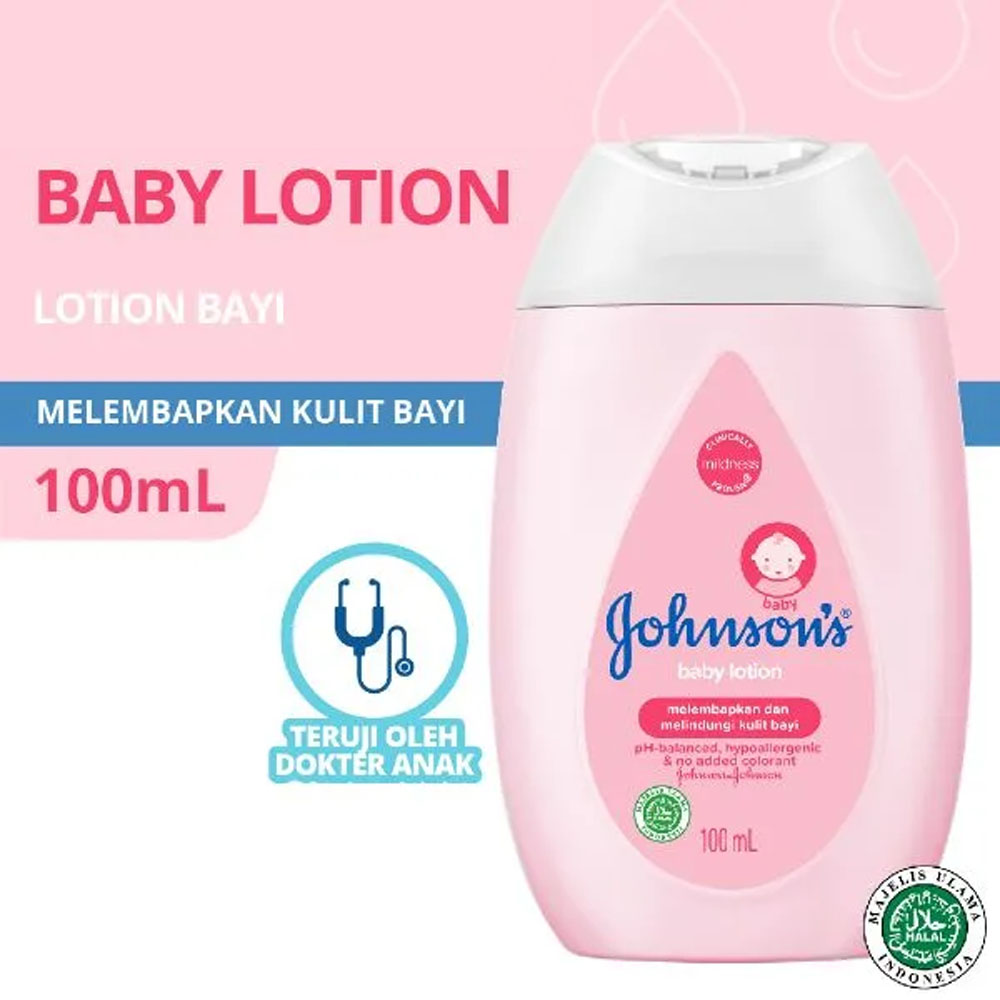 JOHNSONS Baby Lotion 100 ml Pelembab Kulit Bayi BPOM HALAL COD