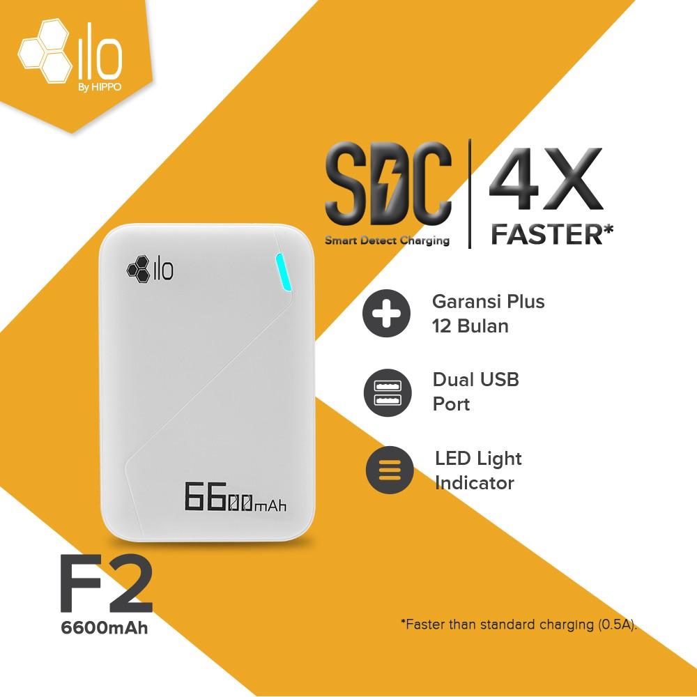 ILO Power Bank F2 series by Hippo 6600 mAh