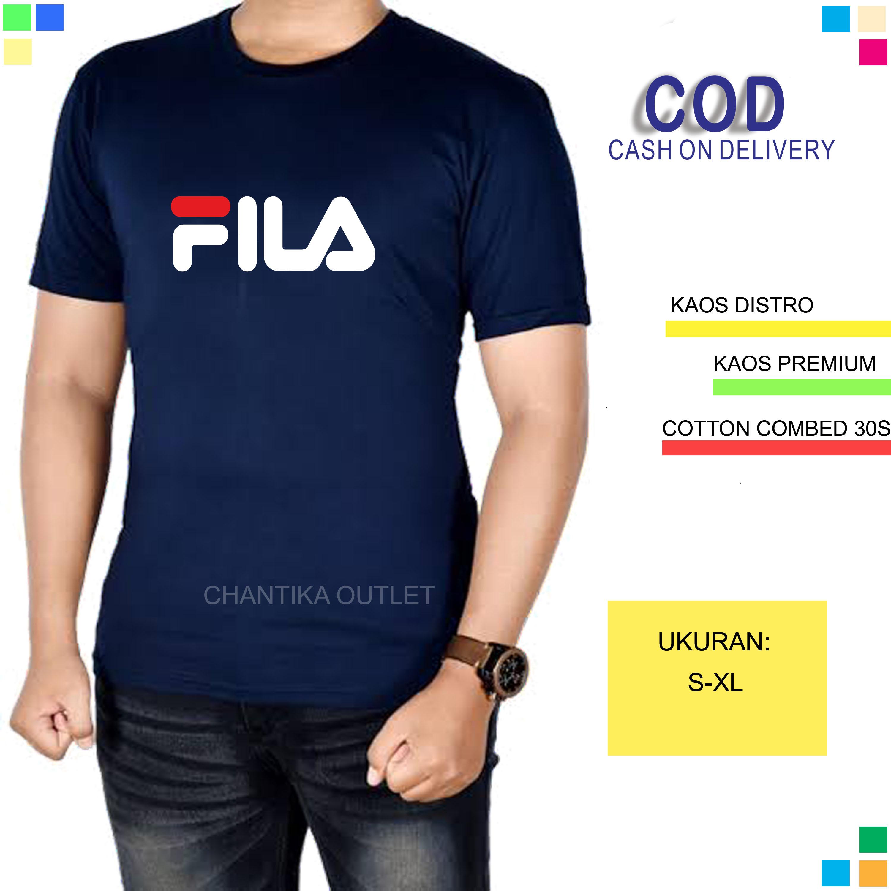 Chantika Outle - baju kaos distro Filla / kaos keren / kaos pria / T shirft pria / kaos kekinian / kaos premium/ FILA