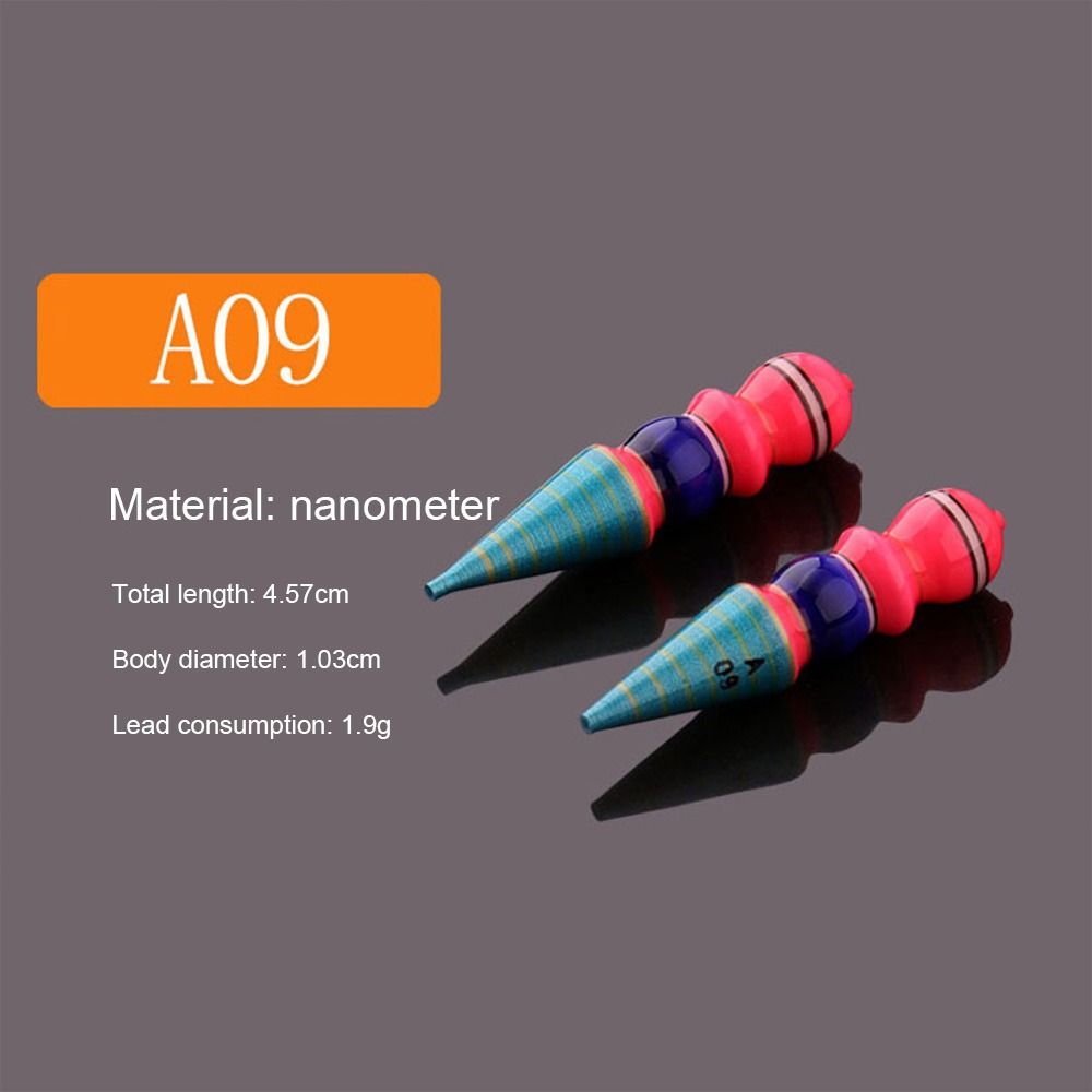 PPQQ 3PCS Thời trang Cá mú tôm Các loại kích cỡ Ống trượt Phao phát sáng Phao nổi Phao câu cá trên băng Chỉ báo