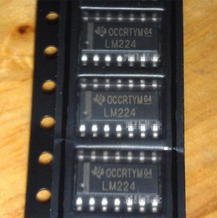 5x LM224D STMicroelectronics, Amplificatore Operazionale Quadruplo A Basso Consumo, SO-14, Nuovo
