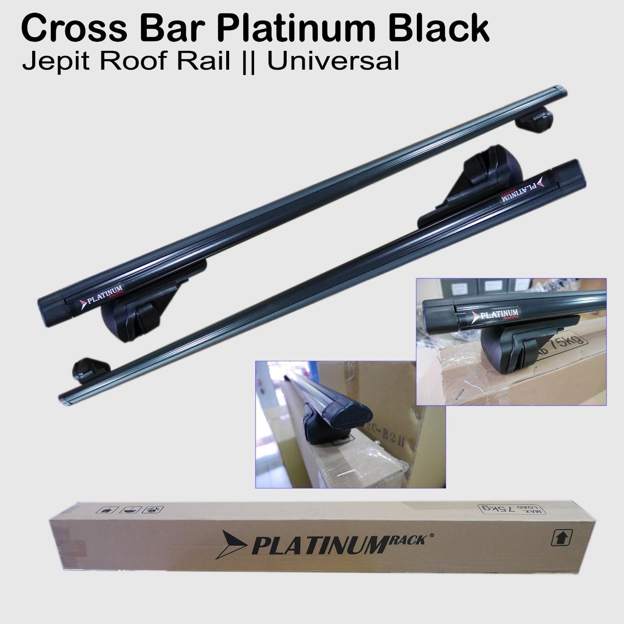 Cross Bar Crossbar Mobil Platinum Jepit Roofrail Universal Lazada