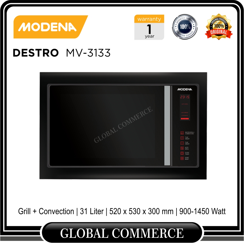 Modena Microwave Oven PALAZZO MV 3133 Grill Convection 31 Liter MV3133 Lazada Indonesia