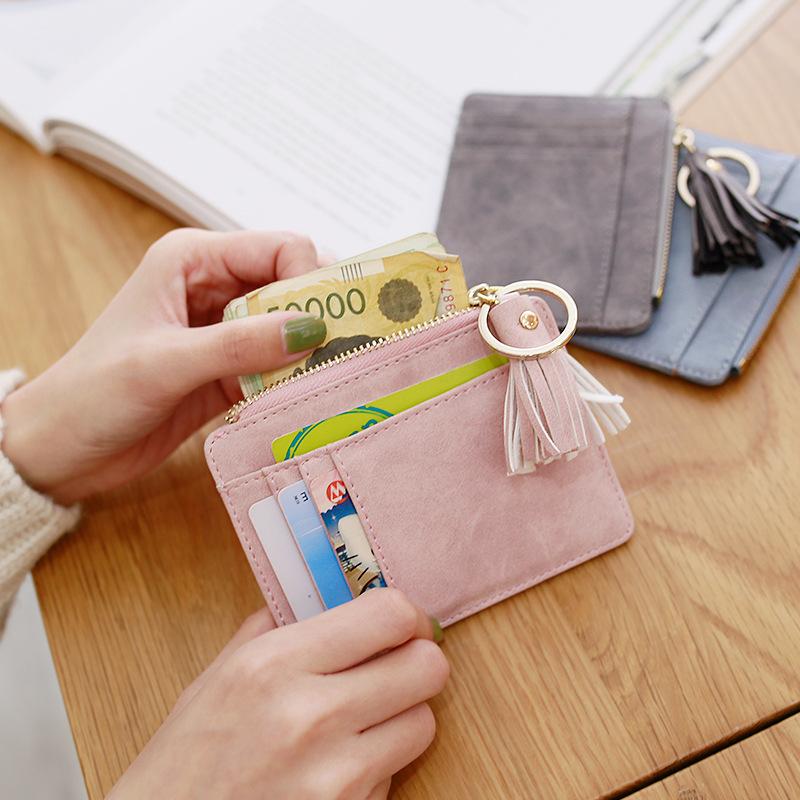 Dompet Koin Wanita Gantungan Mini Liontin Tempat Kartu Keychain