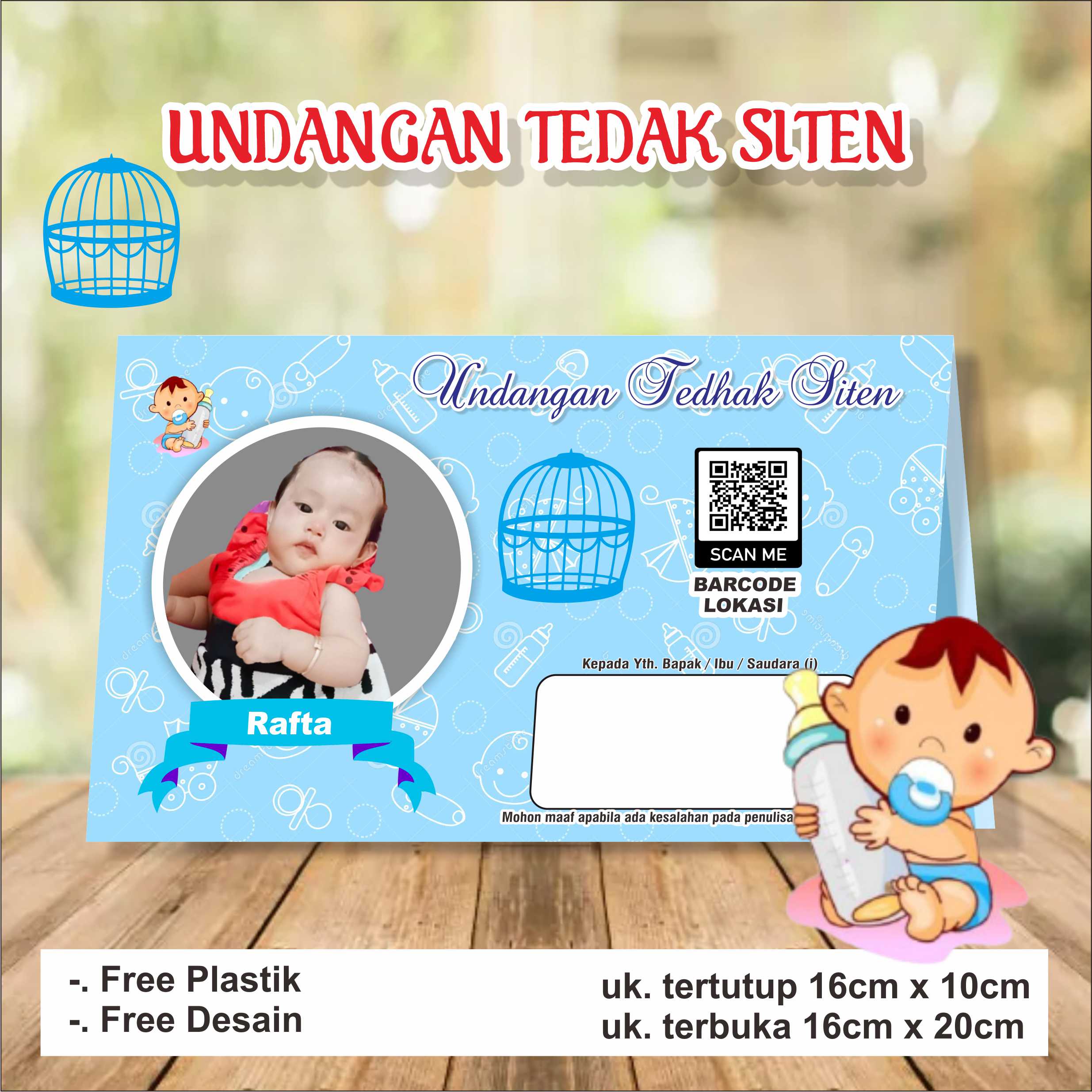 (50 pcs) Undangan tedhak siten udl A | Lazada Indonesia