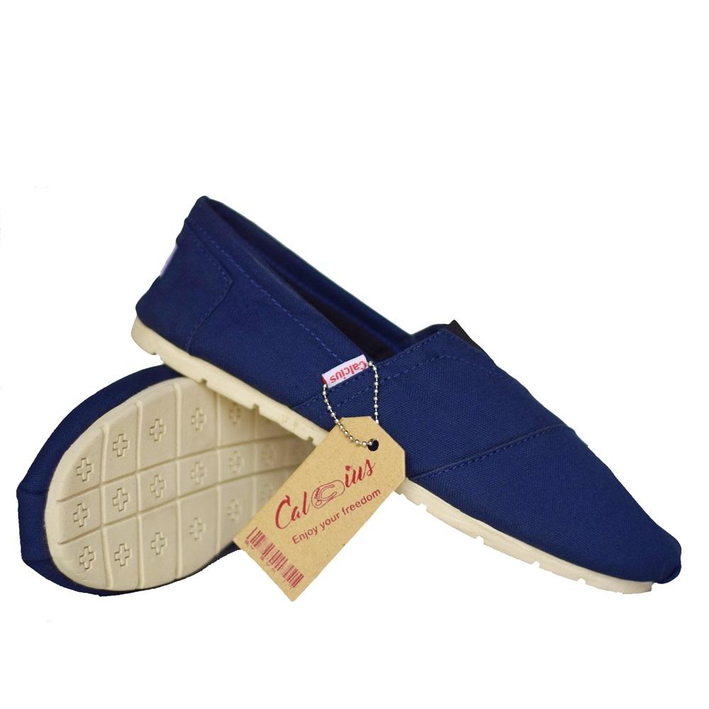 Calcius Slipon (KODE F 10) Sepatu Slipon & Loafer - Sepatu Kasual Pria Wanita (UNISEX) Bahan Kanvas Original Untuk Sepatu Santai / Sepatu Kerja / Sepatu Sekolah