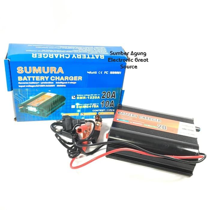 Sumura Battery Charger 20A Cas Aki SMR1220A Berkualitas Terjamin Kuali