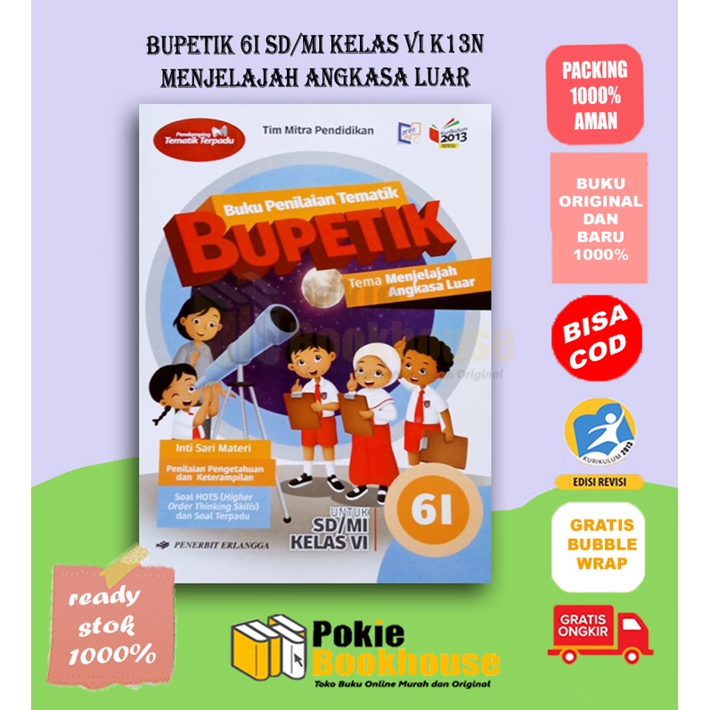 ORIGINAL PAKET SATUAN BUPETIK KELAS VI SD/MI BUPETIK 6A-6I - ERLANGGA ...