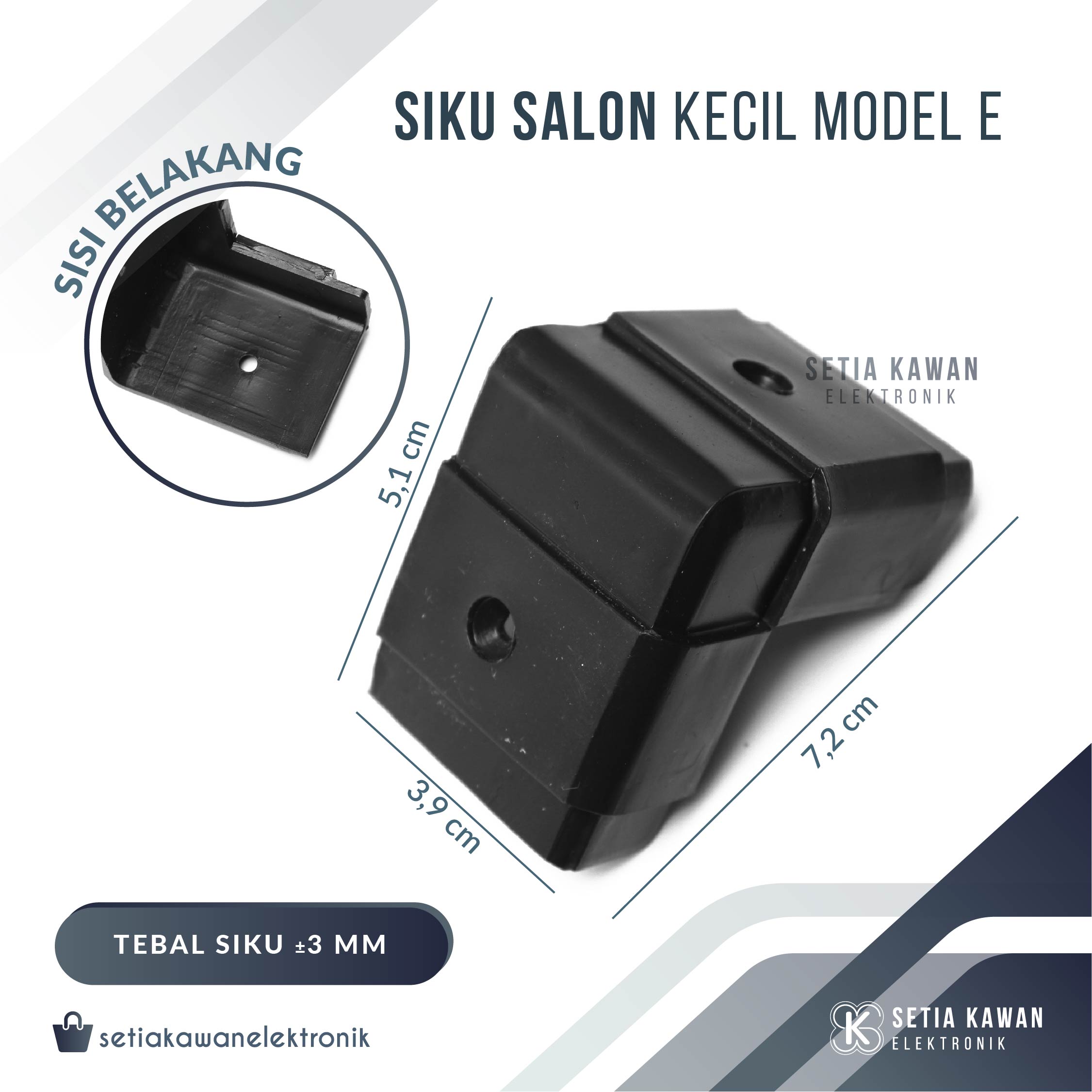 Siku Salon Speaker Kecil Model E Kaki Box Speaker Plastik Kecil