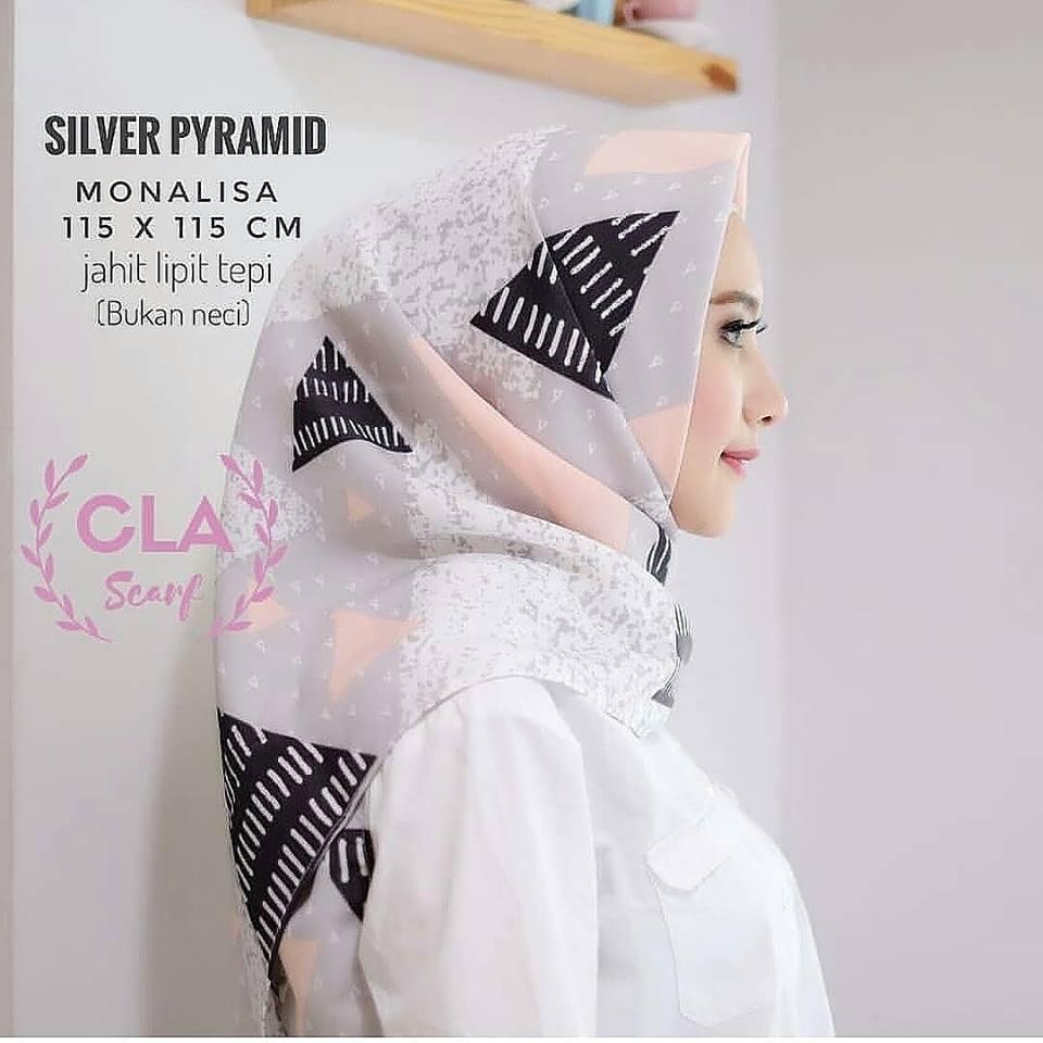 JILBAB SEGI EMPAT SILVER PYRAMID MONALISA MODEL TERBARU (;'IZDIHAR SHOP;')