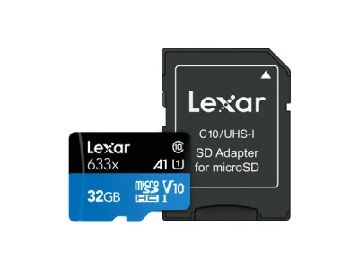 Lexar Microsd 32GB High Performance 633x Up to 100Mb/s Memory Card