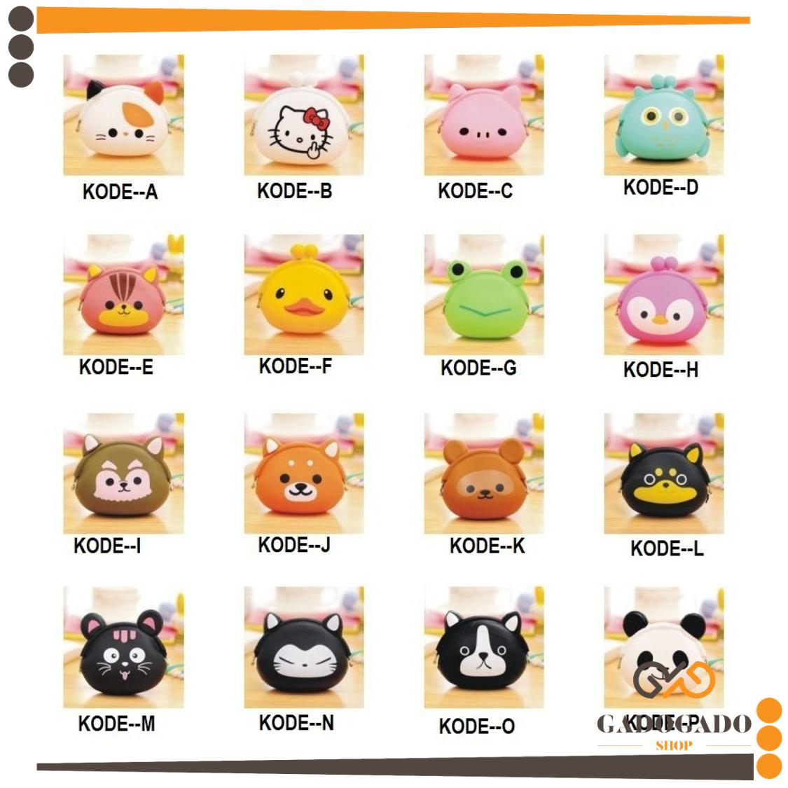 GadoGado FYgalery - Dompet GJ02 Dompet Silikon Karakter Lucu Dompet Jelly Silicon Dompet Batam Dompe Murah Batam