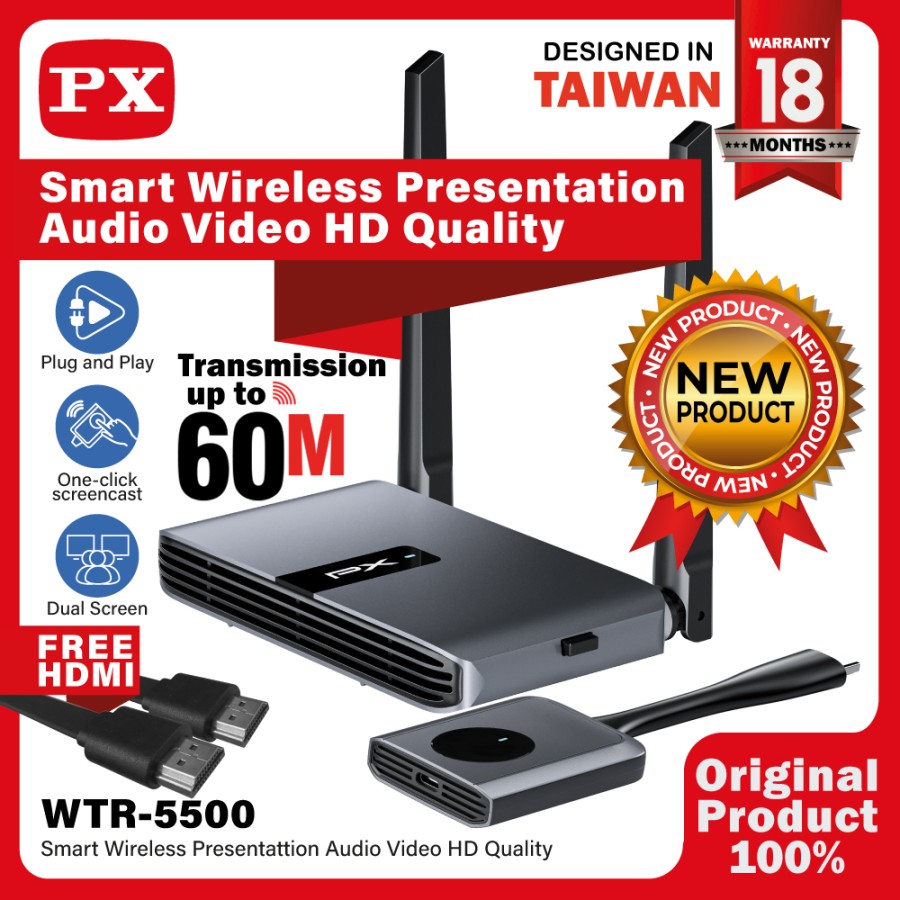 PX WTR5500 Wireless HDMI Transmitter Receiver Video VGA Extender